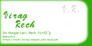 virag rech business card